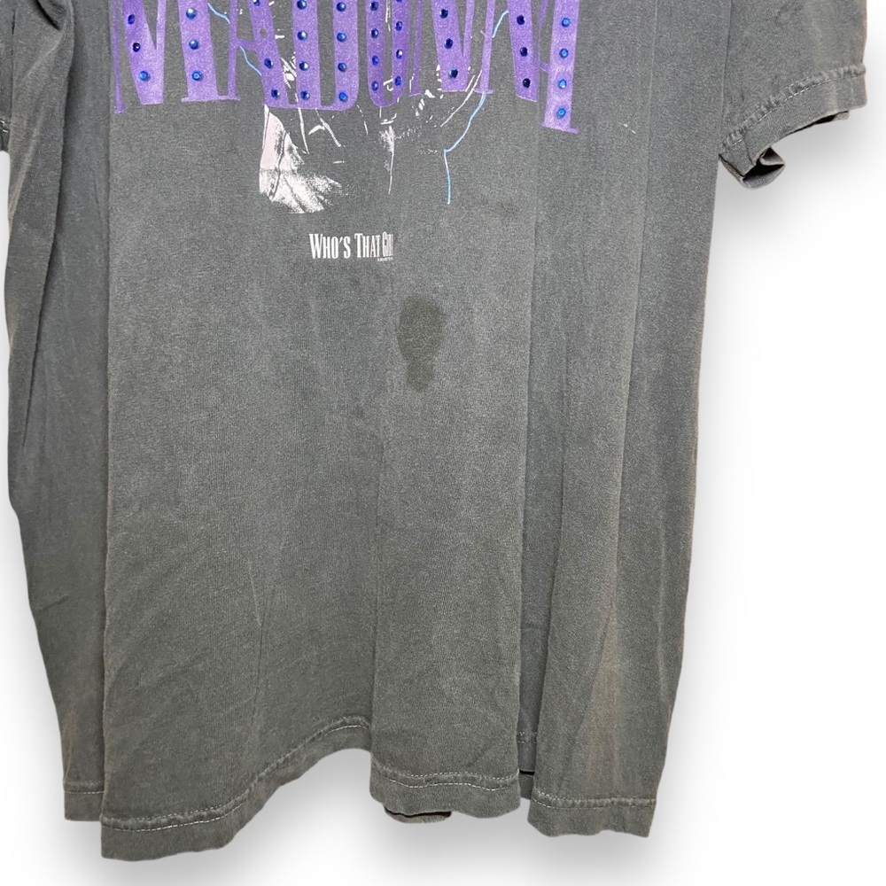 Vintage Madonna Who’s That Girl Movie Tee Black XL Y2K Pop Icon - Picture 6 of 7